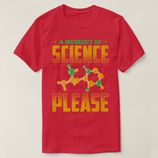 A Moment Of Science Please Funny Scientist Premium T-Shirt (Design vorne)