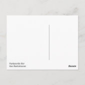 A Moment of SCIENCE protest postcard Postkarte (Rückseite)