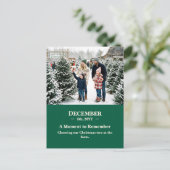 A Moment to Remember December Memory Photo Postkarte (Stehend Vorderseite)