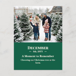 A Moment to Remember December Memory Photo Postkarte