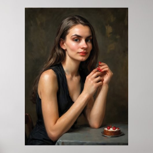 A Moment with Cherries Poster (Vorne)