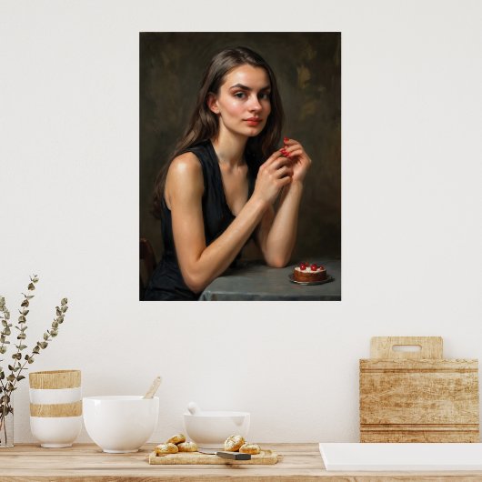 A Moment with Cherries Poster (Küche)