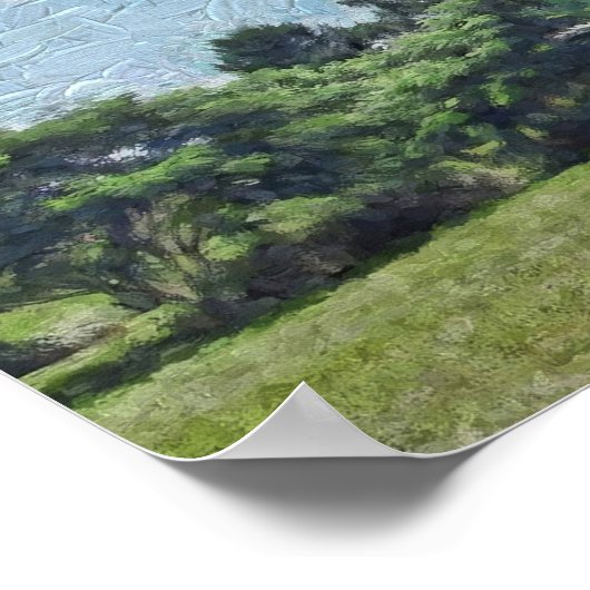 A Monet Palm Poster (Ecke)