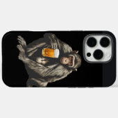 a monkey with a beer in its hand Case-Mate iPhone hülle (Rückseite (Horizontal))
