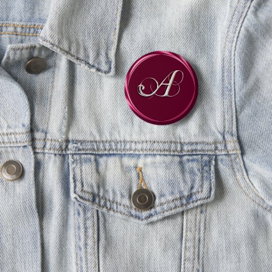 A-Monogramm Button (Beispiel)