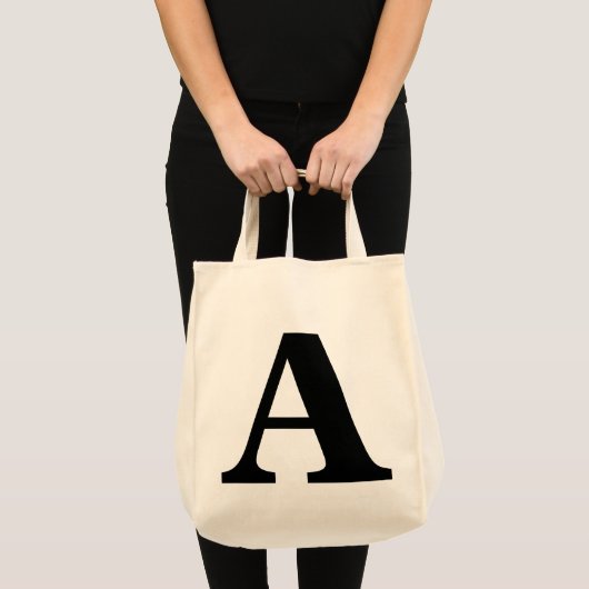 "A-" Monogramm-Tasche Tragetasche (Vorderseite (Produkt))