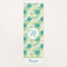 A Monogrammed Tropical Summer Yogamatte