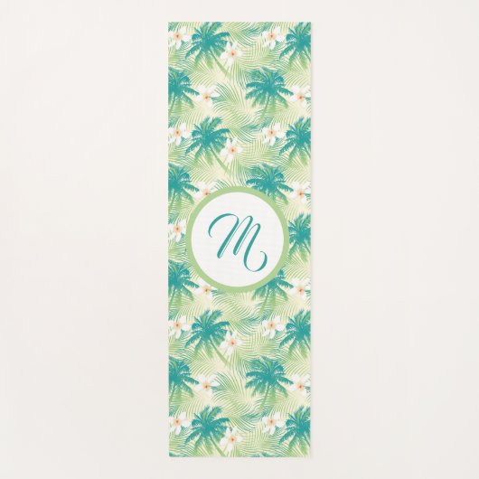 A Monogrammed Tropical Summer Yogamatte (Vorderseite)