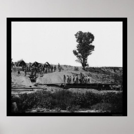 A Mortar, genannt Diktator, Petersburg, VA 1864 Poster (Vorne)