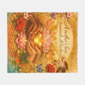 A Mother’s Love — Fleece Blanket (Vorderseite (Horizontal))