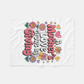 A Mother’s Love Grows By Giving Fleecedecke (Vorderseite (Horizontal))