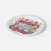 A Mother’s Love Grows By Giving Pappteller (Schrägansicht)