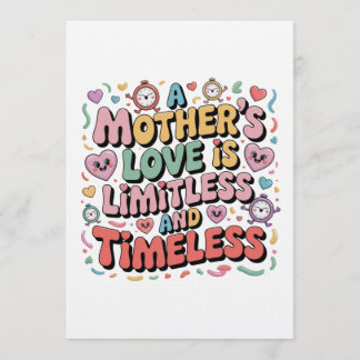 A Mother’s Love Is Limitless And Timeless Einladung