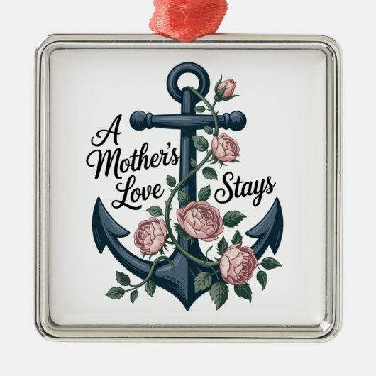 A Mother’s Love Stays Ornament Aus Metall (Vorne)