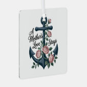 A Mother’s Love Stays Ornament Aus Metall (Vorderseite Rechts)