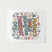 A Mother’s Smile Brightens The Darkest Day Wandteppich (Vorderseite (Horizontal))