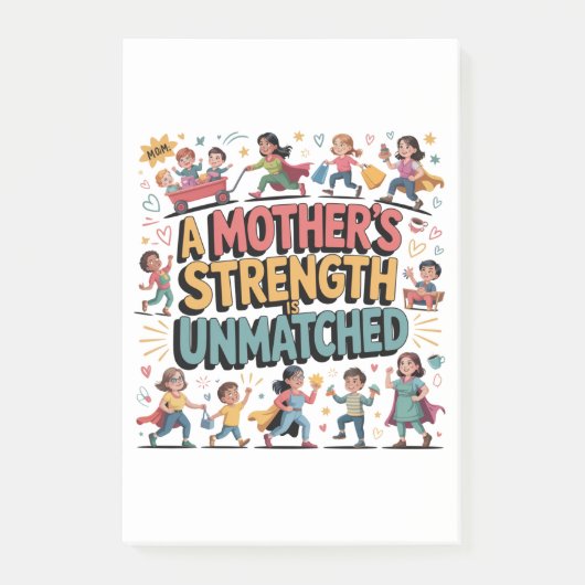 A Mother’s Strength Is Unmatched Post-it Klebezettel (Vorderseite)