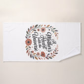 A Mother's Heart Holds The Universe Badehandtuch (Badehandtuch)