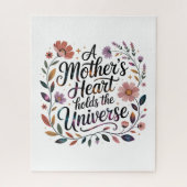 A Mother's Heart Holds The Universe Puzzle (Vertikal)