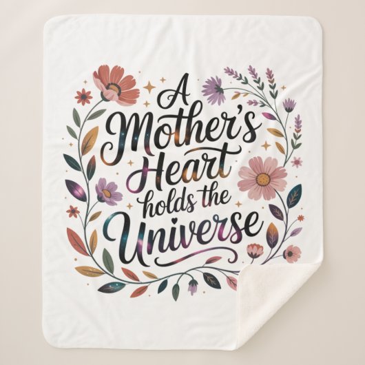 A Mother's Heart Holds The Universe Sherpadecke (Vorderseite)