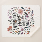 A Mother's Heart Holds The Universe Sherpadecke (Vorderseite (Horizontal))