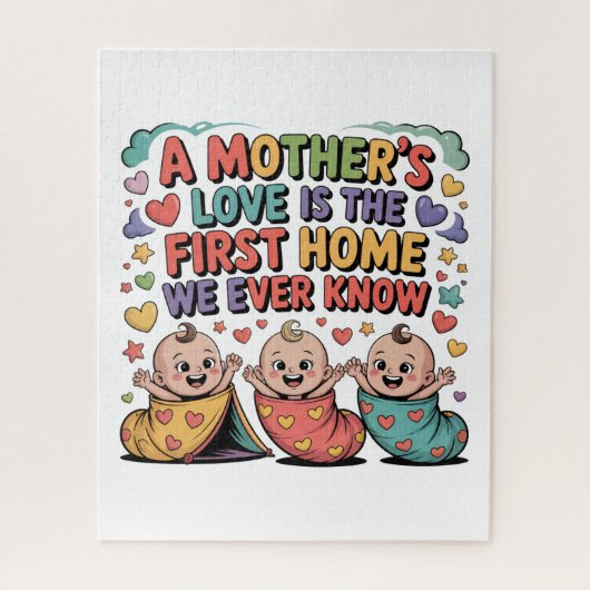 A Mother's Love Is The First Home We Ever Know Puzzle (Vertikal)