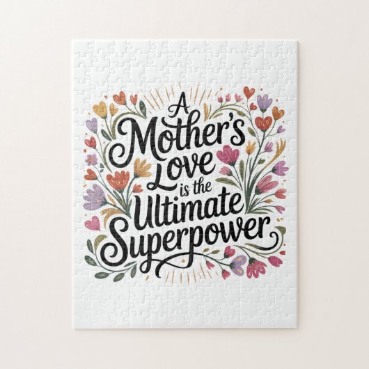 A Mother's Love Is The Ultimate Superpower Puzzle (Vertikal)