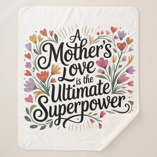 A Mother's Love Is The Ultimate Superpower Sherpadecke (Vorderseite)