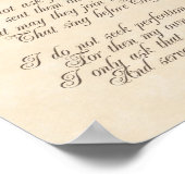 A Mother's Prayer Poster (Ecke)