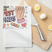 A Mother's Touch Heals The Deepest Wounds Geschirrtuch (Viertel Falte)