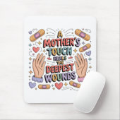 A Mother's Touch Heals The Deepest Wounds Mousepad (Mit Mouse)