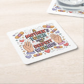 A Mother's Touch Heals The Deepest Wounds Rechteckiger Pappuntersetzer (angewinkelt)