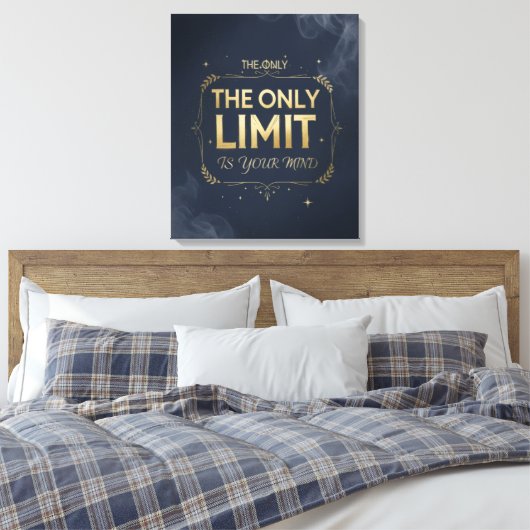 A motivational artwork for work and success leinwanddruck (Insitu (Schlafzimmer))