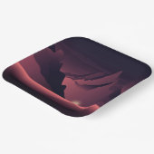 A mountain sunset illustration        pappteller (Gewinkelt)