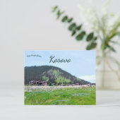 A Mountain Village in Kosovo Postkarte (Stehend Vorderseite)