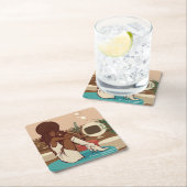 A Movie for Daddy Rechteckiger Pappuntersetzer (Vor Ort)