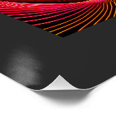 A Much Manipulated Mandelbrot Fractal Square Poster (Ecke)