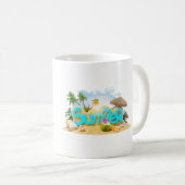 A mug for coffee and tea is a stylish and beautifu kaffeetasse (VorderseiteRechts)