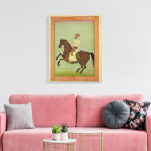 A Mughal Noble on Horseback, c.1790, aus dem Larg Leinwanddruck (Insitu (Wohnzimmer))