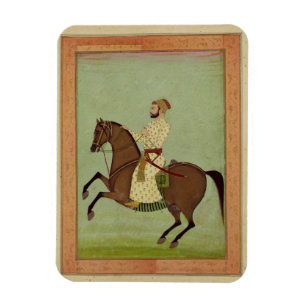 A Mughal Noble on Horseback, c.1790, aus dem Larg Magnet