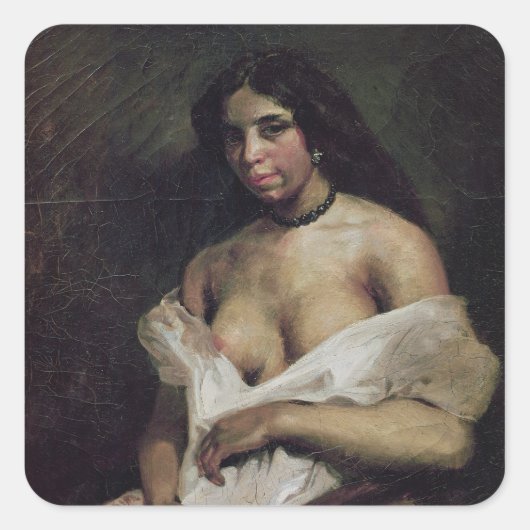 A Mulatto Woman, c.1821-24 Quadratischer Aufkleber (Vorderseite)