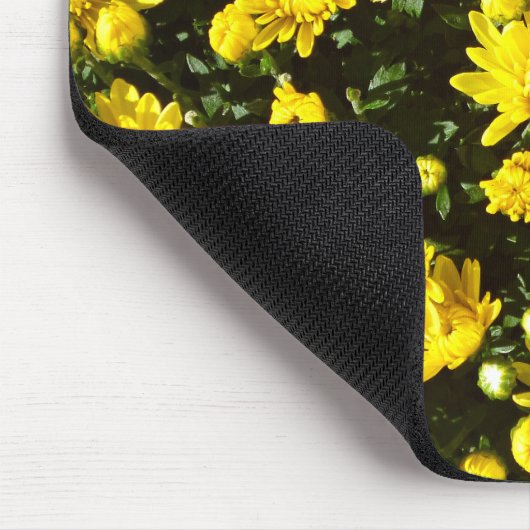A Multitude of Yellow Mums Mousepad (Ecke)