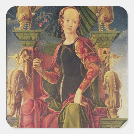 A Muse, c.1455-60 Quadratischer Aufkleber (Vorderseite)