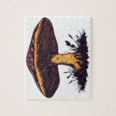 A mushroom illustration vibrant artwork. puzzle (Vertikal)