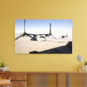 A MV-22 Osprey rebrennt Mittelflug Leinwanddruck (Insitu (Wohnzimmer))
