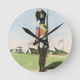 A Naigue of the Bombay Battalion, plate 28 from 'O Runde Wanduhr