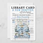 A New Chapter Baby Shower BOY Invitation Einladung (Vorderseite)