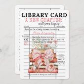 A New Chapter Baby Shower Einladung (Vorne/Hinten)