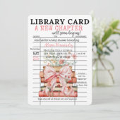 A New Chapter Baby Shower Einladung (Stehend Vorderseite)