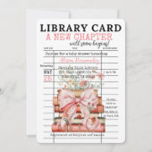 A New Chapter Baby Shower Einladung (Vorderseite)